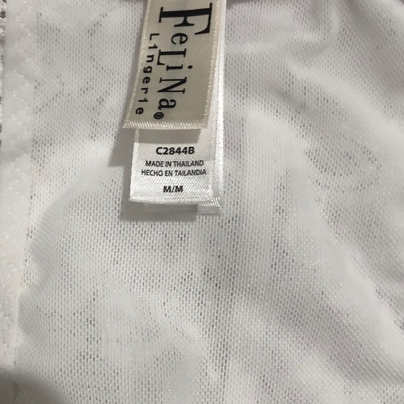 Bralette White Lace Racerback - Picture 8 of 8